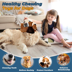 Auvitaya chew toy bite-area details showing strong construction for heavy chewers.
