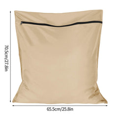 AUXSOUL 65x70 cm large laundry bag demonstrates ample capacity for bulky pet items.