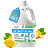 Aviano Botanicals cleaner bottle front showing all-purpose, pet-friendly formula for homes