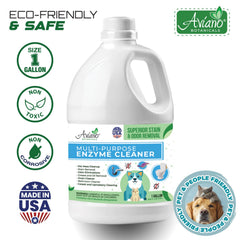 Aviano Botanicals bottle pour demonstrates quick-action cleaning for stains
