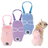 Avont 3-pack Frenchie diapers, front view, quick-change ready.