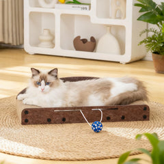 Avont Cat Scratcher Set lounge offers a larger surface for stretching and chilling.