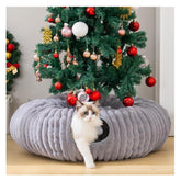 Avont Cat Tunnel Donut gray offers a cozy hideaway and playful exploration for indoor cats.