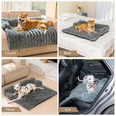 Avont dog bed mat features removable cover for easy washing and quick cleanup.