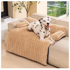 Avont dog bed mat with soft fluffy surface for cozy couch naps.