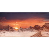 AWERT sun-desert terrarium background with orange dunes adds depth and vibrancy to your habitat.