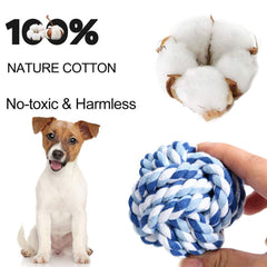 Awgusu Dog Rope Ball 2Pack tug-play engages dogs with satisfying resistance.