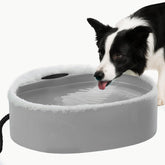 AWLYLNLL large heated water bowl outdoors keeping pets hydrated in winter