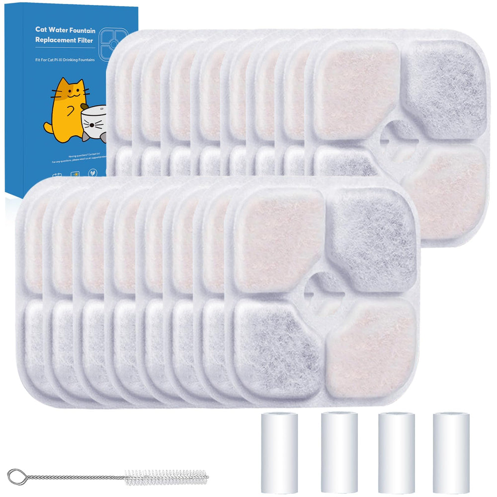 AWoHH 16-pack Catit PIXI-compatible filter kit for clean hydration