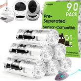 AWoHH 90-pack cat litter box bags, packaged for quick restocking and tidy disposal.