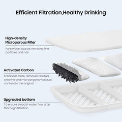 AWoHH high-density microporous filter traps hair and debris for cleaner water