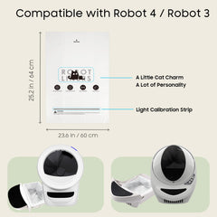 AWoHH installation view demonstrates easy fit for Litter Box Robot 3 and 4.