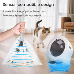 AWoHH sensor-compatible liners fit the drawer to maintain accurate waste alerts.