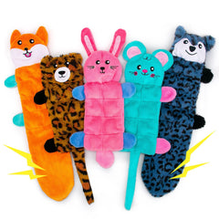 AWOOF no stuffing dog toy pack with varied animal shapes for mess free play