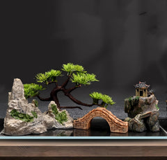 AWXZOM coconut tree decor for small aquarium adds natural charm and hiding spots