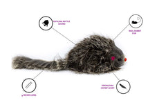 AXEL PETS color-variety black white grey furry mice for varied play sessions.