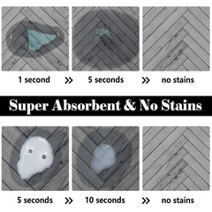 Ayiashiab dog bowl mat non-slip backing keeps bowls steady and reduces mess.