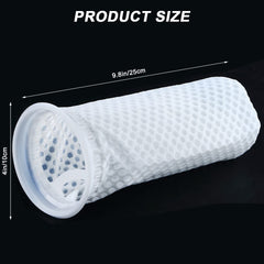 AYWFEY filter sock showcases dense interior 3D honeycomb for efficient filtration and easy cleaning.
