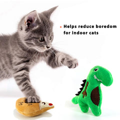 AZOFFYIU catnip toy fish blue encourages chasing and crinkle engagement