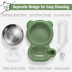 Azwraith detachable stainless-steel bowl offers break-proof durability.