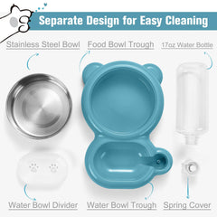 Azwraith stainless steel bowl blue detachable design is easy to clean