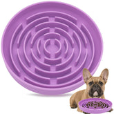 Azyh slow-feeder dog bowl top view showing maze design for slower, calmer meals.