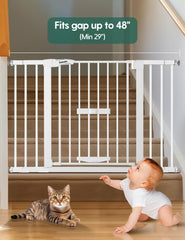 BABELIO baby gate cat door allows small pets to pass