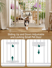 BABELIO durable steel baby gate emphasizes safety and sturdy design