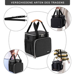BABEYER grooming bag top zipper pocket stores small tools at a glance.