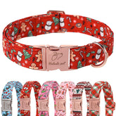 Babole Pet Christmas dog collar closeup showcases festive design for daily holiday wear