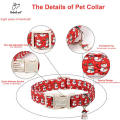 Babole Pet red collar with soft padding enhances comfort all day.
