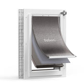 Baboni 3-Flaps pet door with durable frame enables hands-free indoor-outdoor freedom.