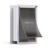 Baboni pet door wall steel frame for durable, all-climate use.