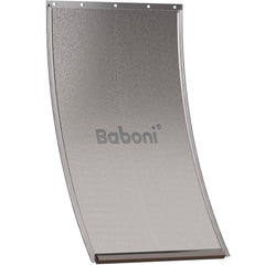 Baboni magnetic closure flap showing bottom magnet for weather-tight seal.