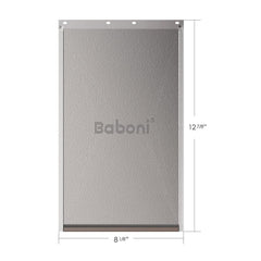 Baboni replacement flap showing simple installation with screwdriver for quick setup.