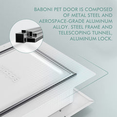 Baboni telescoping tunnel adapts to wall thickness for flexible installation