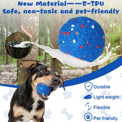 BABORUI interactive dog ball top view shows rechargeable design for long-lasting sessions