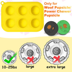 BABORUI woof pupsicle mold close-up highlighting flexible silicone