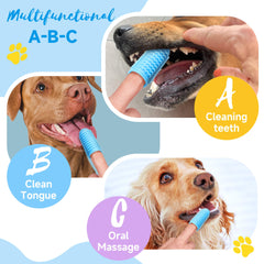 Babove dog toothbrush sensitive-pets-friendly finger brush eases hesitant dogs