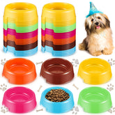 Baderke 24-pack puppy dog bowls in multi-color set for party prep