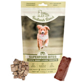 BADLANDS RANCH Superfood Bites Higado-res, primer plano, recompensa sabrosa para entrenamiento