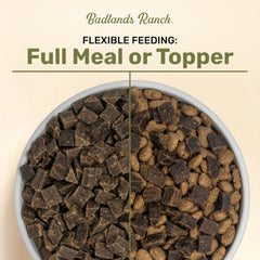 BADLANDS RANCH US-raised cage-free chicken detail demonstrates quality protein source.
