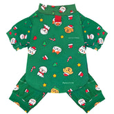 BAEJMJK Christmas dog pajamas green XL front view for cozy holiday lounging