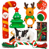 BAEJMJK Santa Claus dog toy—squeaky interactive play for small dogs