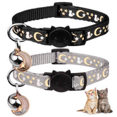 Baeuppit breakaway cat collar grey offers safe daily wear with adjustable fit.