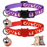 Baeuppit glow-in-dark collars in red and purple for safer night adventures.