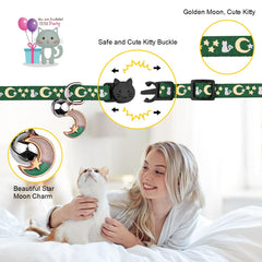 Baeuppit cat collar glow-in-the-dark after sun exposure improves visibility