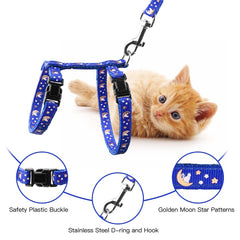 Baeuppit cat harness in soft nylon for lightweight daily comfort during outings