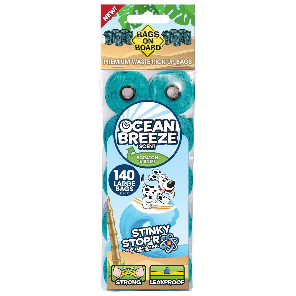 Bags on Board Ocean Breeze bag rolls mask odors on walks
