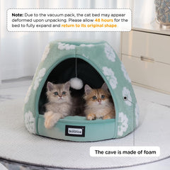 BALANCE cat bed anti-slip bottom prevents slips on tile or wood floors.